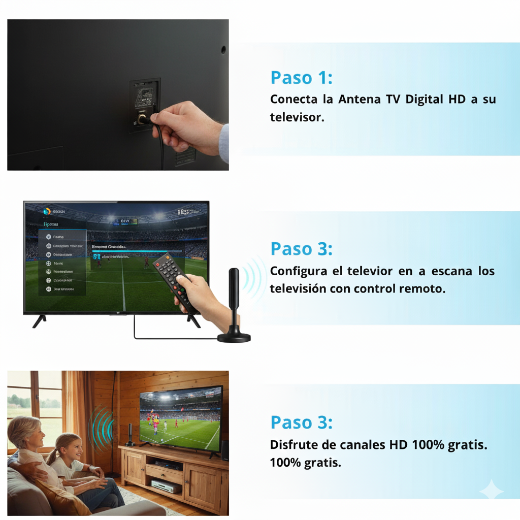 X - Antena HD Tv Digital Abierta