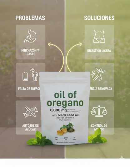 Aceite De Orégano 6000 Mg 60 capsulas